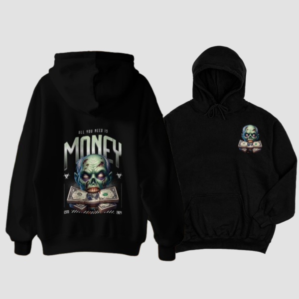 Money_Zombie – Oversized Hoodie for the Quiet Survivors" - Image 3