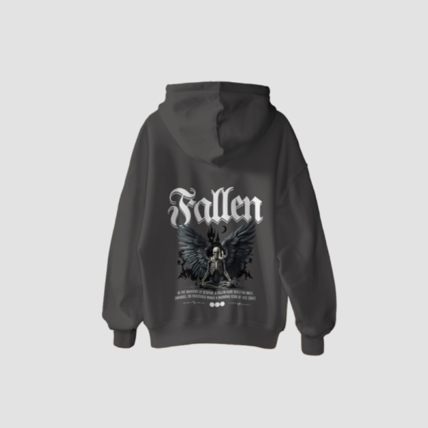 Fallen Identity – Oversized Hoodie for the Quiet Survivors" - Image 3