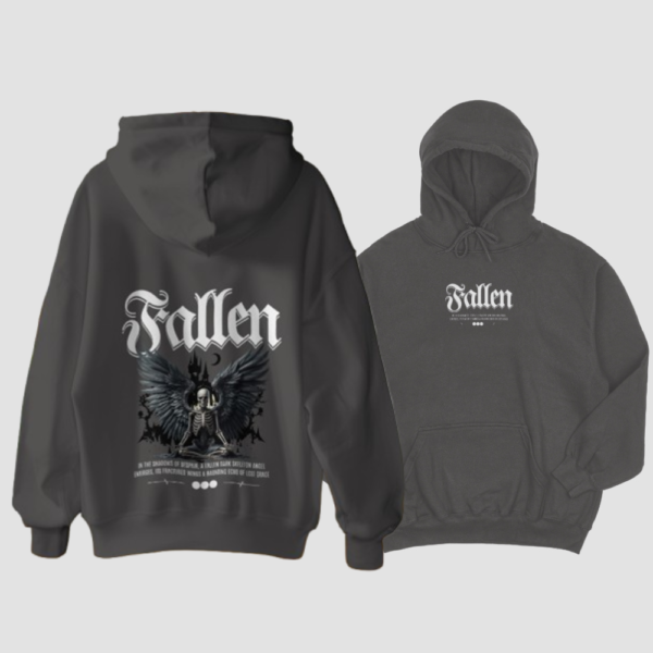 Fallen Identity – Oversized Hoodie for the Quiet Survivors" - Image 4