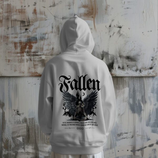 Fallen Identity – Oversized Hoodie for the Quiet Survivors" - Image 6