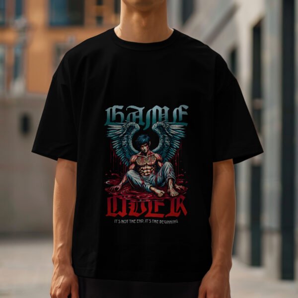 BROKEN ANGEL Oversized Tee – Clean look, dark energy. Made for comfort, built for presence. - Image 6