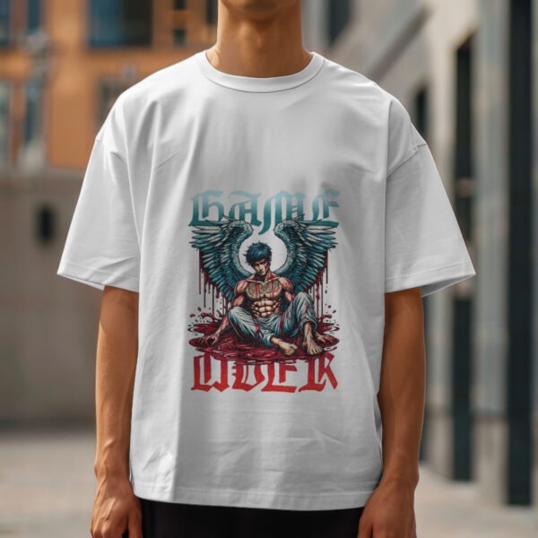 BROKEN ANGEL Oversized Tee – Clean look, dark energy. Made for comfort, built for presence. - Image 5