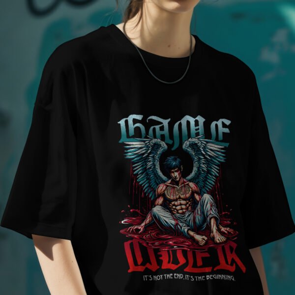 BROKEN ANGEL Oversized Tee – Clean look, dark energy. Made for comfort, built for presence. - Image 4