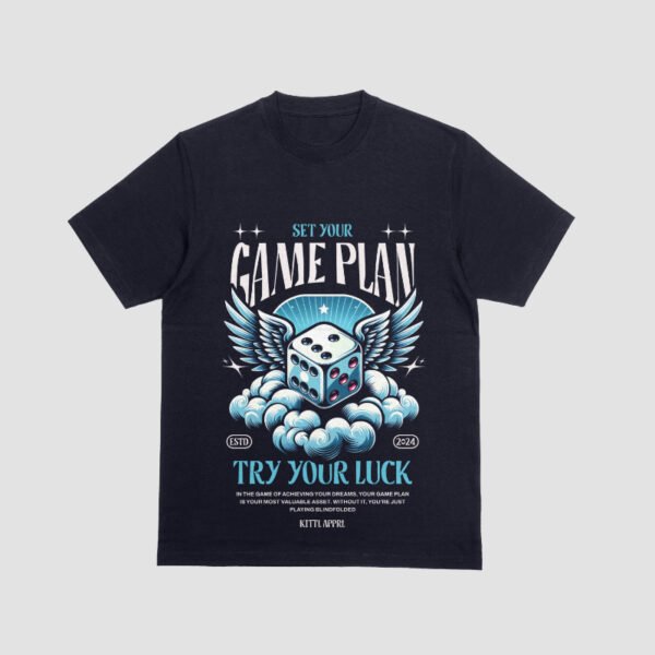 Game Plan Oversized Tee – Clean look, dark energy. Made for comfort, built for presence. - Image 2