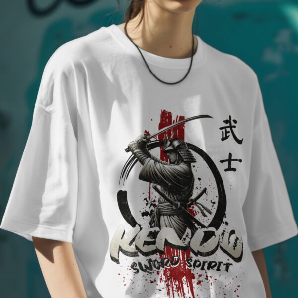 kendo samurai Oversized Tee – Clean look, dark energy. Made for comfort, built for presence. - Image 4