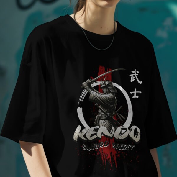 kendo samurai Oversized Tee – Clean look, dark energy. Made for comfort, built for presence. - Image 3