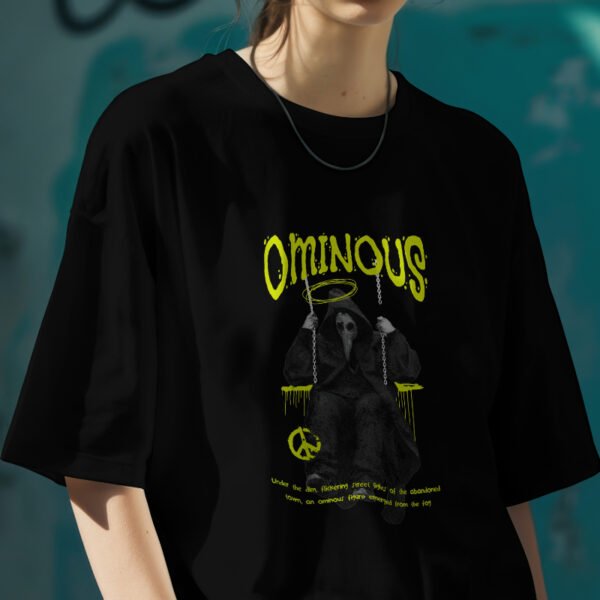 Ominous Oversized Tee – Clean look, dark energy. Made for comfort, built for presence. - Image 6