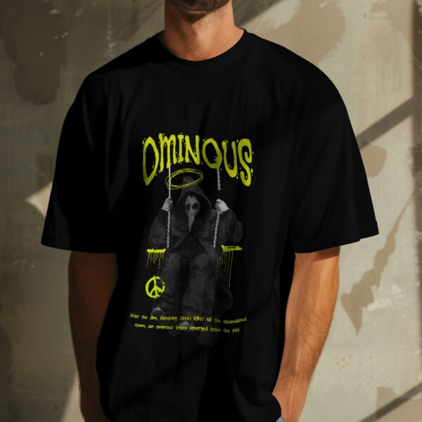 Ominous Oversized Tee – Clean look, dark energy. Made for comfort, built for presence. - Image 4