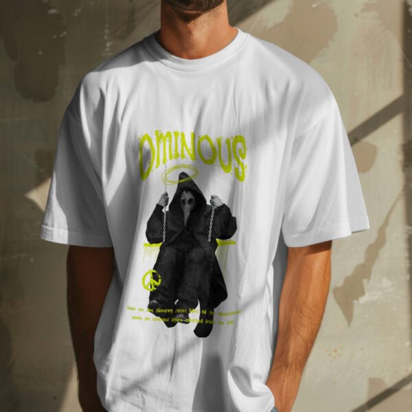 Ominous Oversized Tee – Clean look, dark energy. Made for comfort, built for presence. - Image 3
