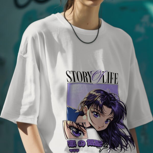 Oversized Anime T-Shirt for Men–Women | Casual, Comfy & Otaku Style - Image 2