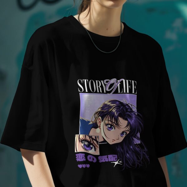 Oversized Anime T-Shirt for Men–Women | Casual, Comfy & Otaku Style - Image 3