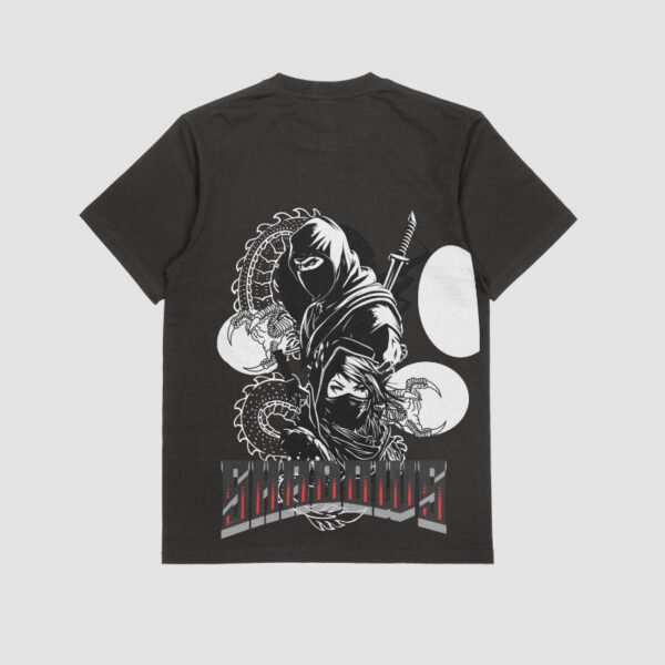 NINJA Oversized Tee – Clean look, dark energy. Made for comfort, built for presence. - Image 2