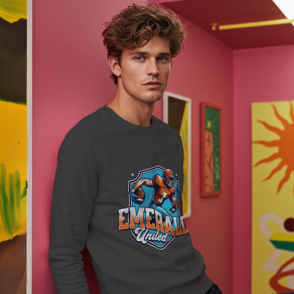 EMERALD United – Retro Football Oversized Sweatshirt - Image 4