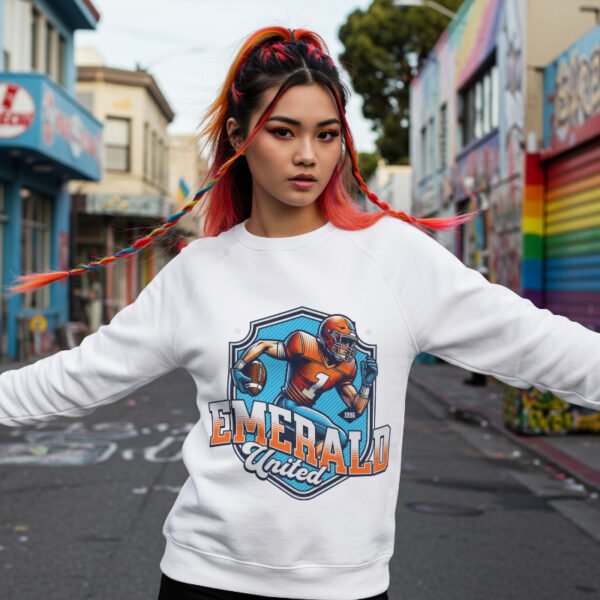 EMERALD United – Retro Football Oversized Sweatshirt - Image 7