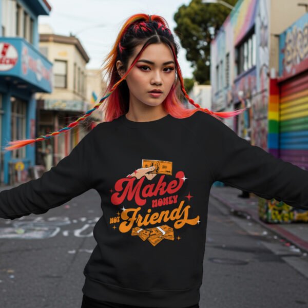 Make Money  – Oversized Streetwear Sweatshirt - Image 2